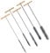 Lrtzizy Drill Hole Brush Kit 8/12/16/20/25mm Cleaning Brush Set Kit Stainless Steel Hole Brushes Cleaning Brush for Hammer Drills