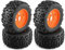 MANGRY 4Pcs 170Mm 1/7 1/8 Monster Stunt Truck Reifen 12Mm 14Mm 17Mm Rad Hex Fit for Traxxas Schlitten for Arrma for Kraton Outcast for Tamiya (Size : Orange)