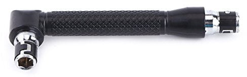 Yctze L Shaped Socket Wrench Hex Socket Wrench 1/4 Inch Hex Socket Wrenches Double Head Right Angle Ratchet Screwdriver Pocket-Sized Low Profile Hand Tool for Hex & Drill Bits
