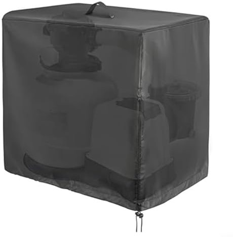 pour Puupaa Housse de protection imperméable en tissu Oxford pour pompe de piscine pour Intex Krystal - 84 x 61 x 86 cm