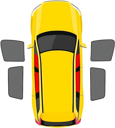 LYYFCB Parasol Coche Delantero para VW Golf 5 Single Door, Cortina de Malla para Parasol para Ventana Lateral Trasera Modificación del Interior del Coche,4Pcs-Doors-Window