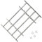 Sufrk Grate per Finestre Regolabili 4 Barre Trasversali 500-650 mm,Grate per Finestre Antiscasso,Estensibili Zincate in Acciaio Inferriate di Sicurezza