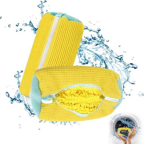 YeaHapiday 2 Pezzi sacchetto lavatrice Scarpe Borse per Bucato con Cerniera e pulizia a 360° Della Lanugine 39 * 19cm Riutilizzabile Scarpe e Lavatrice Con cerniera per lavatrice e asciugatrice