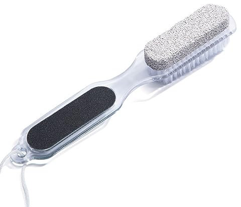 TOVINANNA Herramienta De Cuidado Para Pies Pómez Para Uñas y Cepillo Removedor De Callos Exfoliador De Pies Suave y Renovada