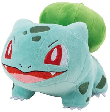 Bandai - Pokémon - Peluche Bulbizarre (Bulbasaur) - Peluche 20 cm Toute Douce - Idée Cadeau Peluche Pokemon Enfants et Adultes - Jouet Enfant 2 Ans et + - Peluche Pokémon Licence Officielle - JW3083