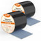 LLPT Waterproof Patch and Seal Tape | 2 Pack | Extra Thick Adhesive Layer UV Resistant Backing Permanent bond Instant Seal | for Repairing Gaps Holes Cracks Tear (PST62110BK4P2) | Black | 101mm x 4m