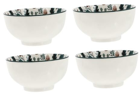 Mikinona 4stücke Keramikschalen Salatschalen Reisteller Nudelschalen Küchengeschirr Obstteller Behälter Für Mahlzeit Suppe Brei