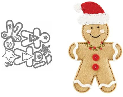 Weihnachten Lebkuchenmann Stanzschablonen Weihnachten Stanzen für DIY ScrapBooking Album Dekorative Papier Handwerk und Karten Herstellung