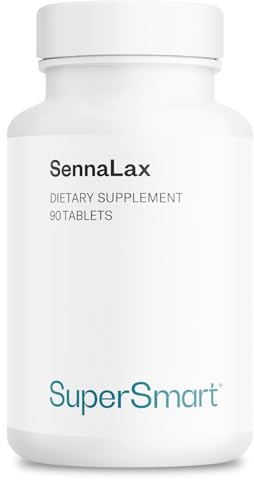 SennaLax - Sennesblätter-Extrakt - Natürliche, starke - 90 - SuperSmart | Abführhilfe zur Linderung von Verstopfung und Verbesserung der Verdauung - Tabletten