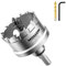 Mollom (55mm | 2-5/32'') Lochsäge T.C.T Schwerlast-Hartmetall-bestückt mit 2 Führungsbohrern für Edelstahl, Baustahl, Eisen, Kupfer, Messing, Kunststoff