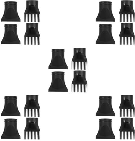 BESPORTBLE 5 Sätze Haartrockner-haarzubehör Universeller Diffusor Glättaufsatz Für Den Föhn Haartrockner Zubehör Haartrockner Adapter Gebläsezubehör Föhndüse Aus Kunststoff Black 4 Stück * 5
