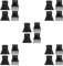 BESPORTBLE 5 Sätze Haartrockner-haarzubehör Universeller Diffusor Glättaufsatz Für Den Föhn Haartrockner Zubehör Haartrockner Adapter Gebläsezubehör Föhndüse Aus Kunststoff Black 4 Stück * 5