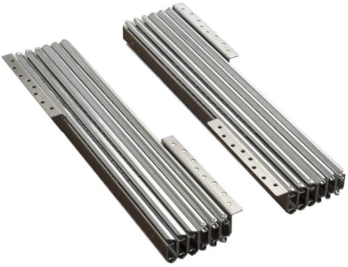 Generico Guide Allungabili Telescopiche per Tavoli Estensibili e Consolle a 6 Elementi - Dimensione Disponibile: 6 Elementi 30 cm