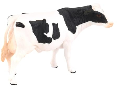 SOPOTUTU Estatua de Vaca Lechera Simulada Sólido de Plástico Juguete Educativo para Decoración para Hogar