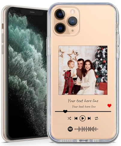 Personalisierte Handyhülle mit Foto, Bild, benutzerdefinierte Handyhüllen, Musik-Player, Song, Handyschutzhülle für iPhone 17, 16, 15, 14, 13, 12, 11, XR, X, XS, 8, 7 Plus, Mini Pro Max-Style3