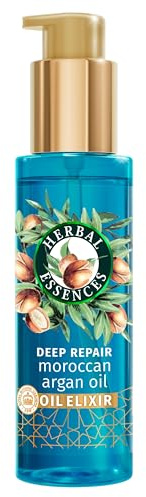 Herbal Essences Deep Repair Moroccan Argan Oil Elixir 95ml, Vegan | Hair Oil treatmnet for Smooth and Shiny Hair. Deeply Penetrates Hair to Nourish, Strengthen and Repair. Lightweight Formula