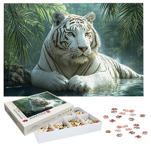 Puzzle 5000 Teile, Tiger Puzzle 5000 Teile Erwachsene, Klassische Puzzles Tier, Holzpuzzle Erwachsene, Puzzlespiele für Die Ganze Familie, Geschenke für Frauen, Geschenke für Männer, Wanddeko, -6917