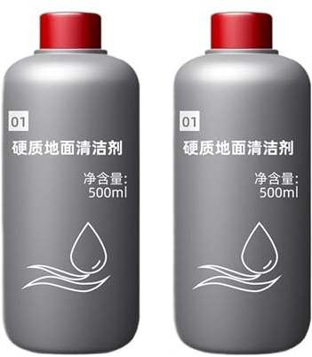 Reinigungsmittel for Hartböden, 500 ml (16,9 oz)/Flasche, kompatibel mit Dyson Wash G1, Fliesenreiniger(500mlx2)