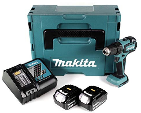 Makita DDF 459 RGJ Akku Bohrschrauber 18V 45Nm im Makpac + 2x 6,0 Ah Akku + Ladegerät