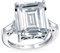 Art Deco Stil Big 7CT AAA CZ Statement Solitär Smaragd Schnitt Verlobungsring für Frauen Seite Stein Baguette Dünnes Band .925 Sterling Silber Dekorative Fassung