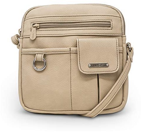 MultiSac Damen North South Mini-umhängetasche mit Reißverschluss Schultertasche, Chino (Hunter)