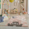 Jimri Teppich Kinderzimmer - Teppiche für Kinderzimmer, Kinderteppich, Kinderteppich Mädchen, Bär, Hase, Panda, Herz, (Hellrosa, Größe: 80x150 cm)