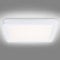 Navaris LED Deckenleuchte mit zusätzlicher Hintergrundbeleuchtung - 12 Watt - 19 x 19 x 2,8cm - 4000K - LED Deckenlampe Panel ultra flach quadratisch