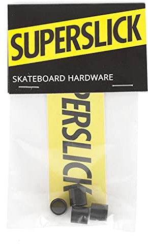 Superslick Spacer Set schwarz Skateboard Longboard Kugellager Abstandshalter