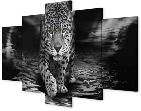 B&D XXL - Akustikbild 225x112 cm Bilder mit Akustikschaumstoff Hochleistungsschallabsorber Schallschutz Leinwandbild XXL 5 tlg Wandbild g-A-0226-b-p