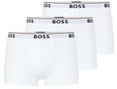 HUGO BOSS Herren Trunk 3p Co/EL Boxershorts, New - White100, M