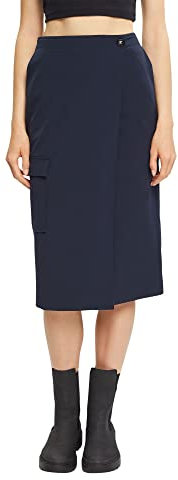 ESPRIT Damen 082EO1D313 Rock, 400/NAVY, 38