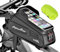Alphantino Fahrrad-Handyhalterung, großes Fassungsvermögen, Fahrrad-Oberrohr-Lenker, Vorderrahmen, Hartschalen-Halterung für freihändiges GPS-Fahren, Eva-druckfeste Tasche, TPU-Touchscreen und