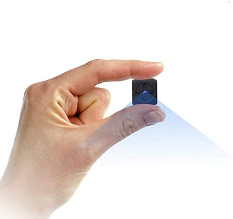 NIYPS Mini Camara Espia Oculta Video Cámara 1080P HD Camara Vigilancia Bebe Secreta Compacta con Detector de Movimiento IR Visión Nocturna , Camara Seguridad Pequeña Interior / Exterior