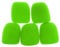 OriGlam 5pcs Thick Foam Mic Covers Handheld Microphone Windscreen, Washable Pop Filter Microphone Cover for KTV Performance (Green)