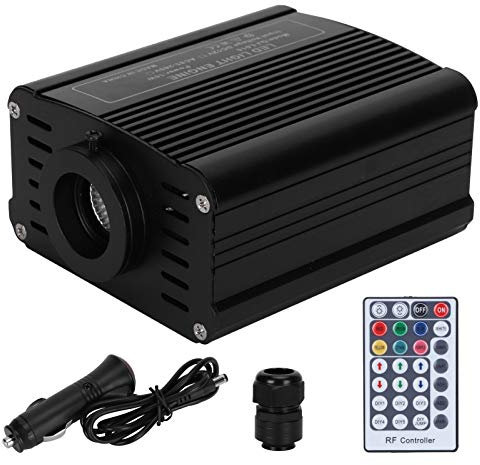 EVTSCAN LWL-Light-Engine, Light-Engine-Treiber mit Einstellbarer Helligkeit, LWL-Light-Engine-Treiber 16W RGBW-Deckenlichtquelle mit Fernbedienung 12V