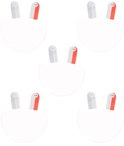 sourcing map 5pcs Watch Screen Protector 50mm Dia 0.22mm Thick Round High Definition HD Soft PET Anti-Bubble Smartwatch Glass Screen Protection Film, Clear (for Flat Screen)