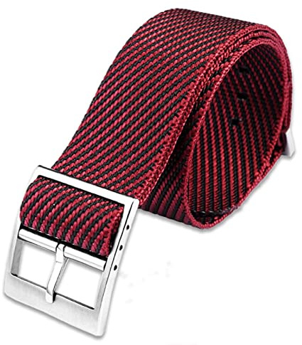 GANYUU Militärisches Nylon-Uhrenarmband für Tudor-Uhrenarmband, 22 mm, französische Truppen, Nato-Zulu-Fallschirm-Armband, Zubehör