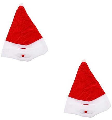 Supvox 2 Stk Weihnachts Mann Hut Weihnachtsdekoration Weihnachten Deko Cascos Para Bicicletas Weihnachtsmütze Samt Helm