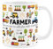 Farmer Gift Mug - Trades Funny Novelty Gift White Tea Coffee Gift Present Ceramic Mug