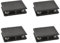 INCREWAY Abrazadera de vidrio, paquete de 4 soportes ajustables de doble cara de aleación de aluminio para estante de vidrio, soporte de abrazadera de clip de vidrio para 5-8 mm de grosor, 180 grados,