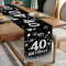 40 Geburtstag Deko Schwarz Silber Tischläufer 40. Geburtstag Mann Happy 40th Birthday Tischband für 40 Jahre Alte Frauen Ihn Ihr Jahrestag Feier Party Dinner Tisch Leinen Table Dekoration, 180x35 cm