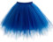 Babyonline tüllrock Damen Fasching kostüm - Karneval Petticoat 50er kurz tütü Rock Erwachsene blau