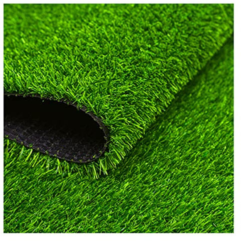 JHAISMAO Simulation Rollrasen Teppichboden Künstlicher Falscher Rasen Künstlicher Kunststoff Teppich Außenbereich Fußballplatz Belag Grüner Rasen(Size:1x2m)