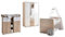 Stella Trading Wiki Babyzimmer Komplett-Set in Eiche Sonoma Optik/Weiß - Babyzimmer Möbel-Set 3-teilig bestehend aus Kleiderschrank, Babybett & Wickelkommode