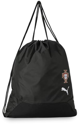 PUMA Uni Kinder FPF Fan Gym Sack Black White Turnbeutel, Schwarz Weiß, One Size