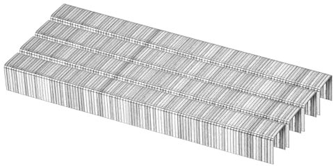sourcing map Grapas de corona estrecha calibre 20 de 7/16 x 1/2 pulgadas, 10000 piezas de acero galvanizado para grapadora neumática, eléctrica, color blanco