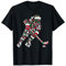 Weihnachtsbaum Candy Eishockey Santa Weihnachten Damen Herren T-Shirt