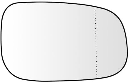 SENZEAL Spiegelglas Rechts Beifahrerseite Beheizbar mit Trägerplatte für Volvo C30 C70 2006-2009 S40 S60 S80 V50 2007-2009 30762572 Außenspiegel Glas Ersatz (Rechts)