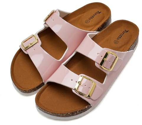 Mules en cuir pour femme - Pour adulte - Chaussons de travail - Confortables - Classiques, rose nu, 38 EU