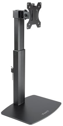 PRENDELUZ Supporto da Tavolo per Monitor o TV da 17 a 32. Include Funzione di inclinazione e Rotazione. Ideale per Risparmiare Spazio e Migliorare l'ergonomia. Colore Nero Elegante e Moderno.